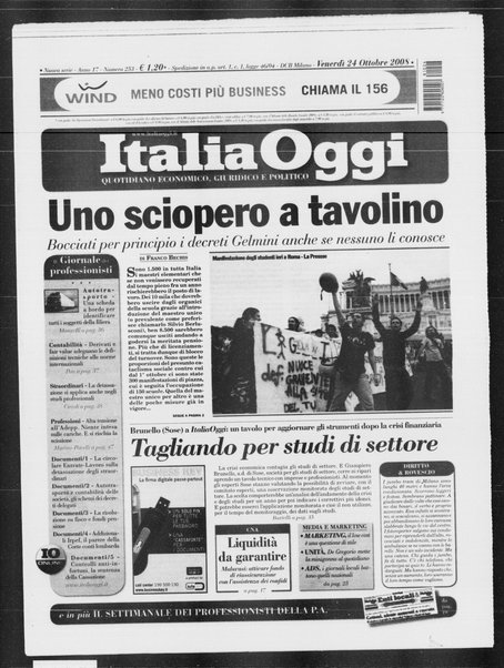 Italia oggi : quotidiano di economia finanza e politica